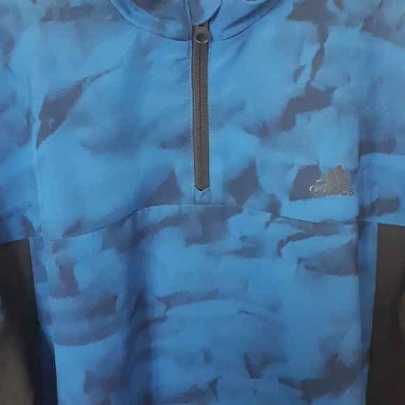 Adidas Men's Blue and Black Top Size Medium - Picture 7 of 8